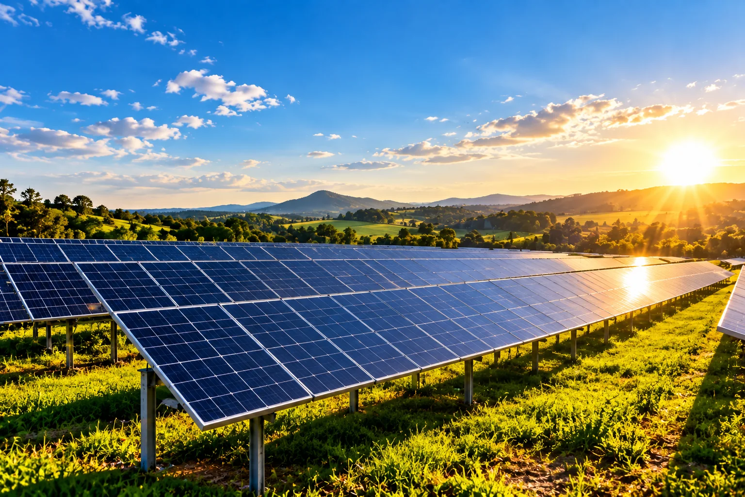 Parque de geração de energia solar